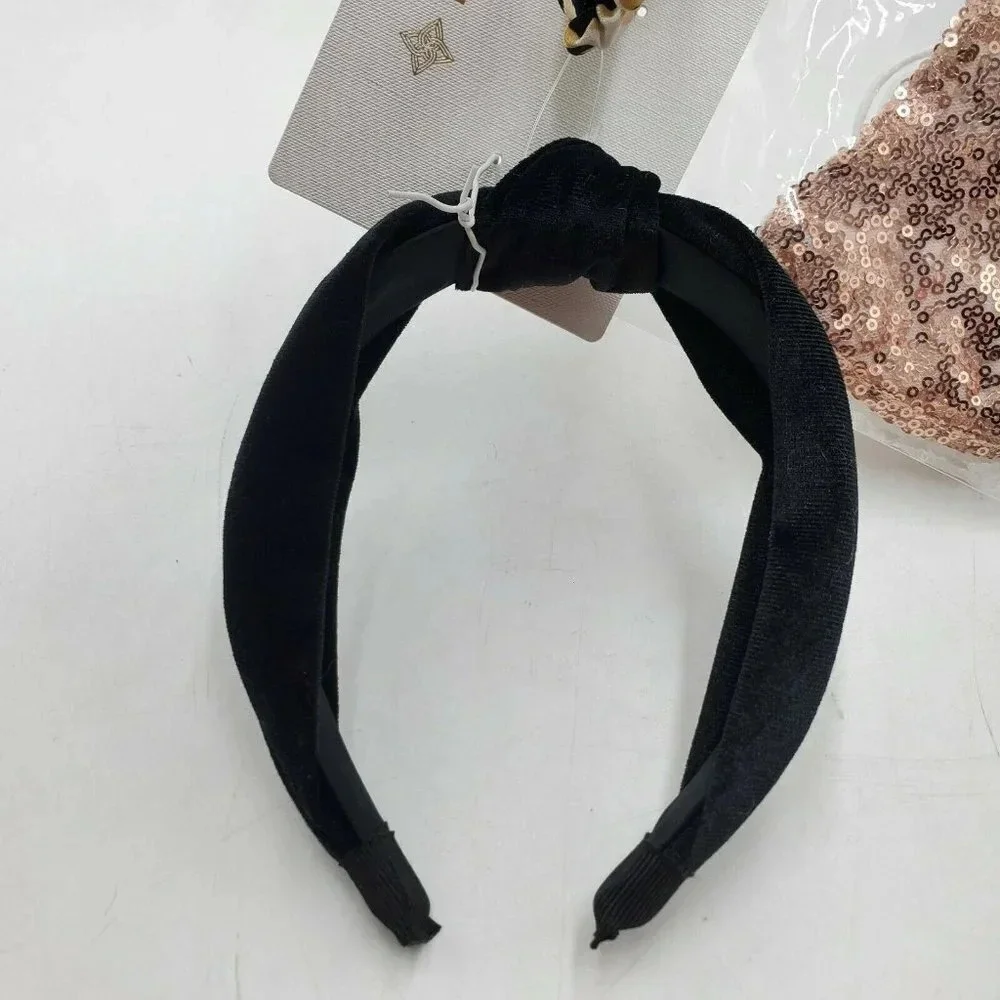 Panacea Metallic Rose‎ Gold Sequined Face Mask Set